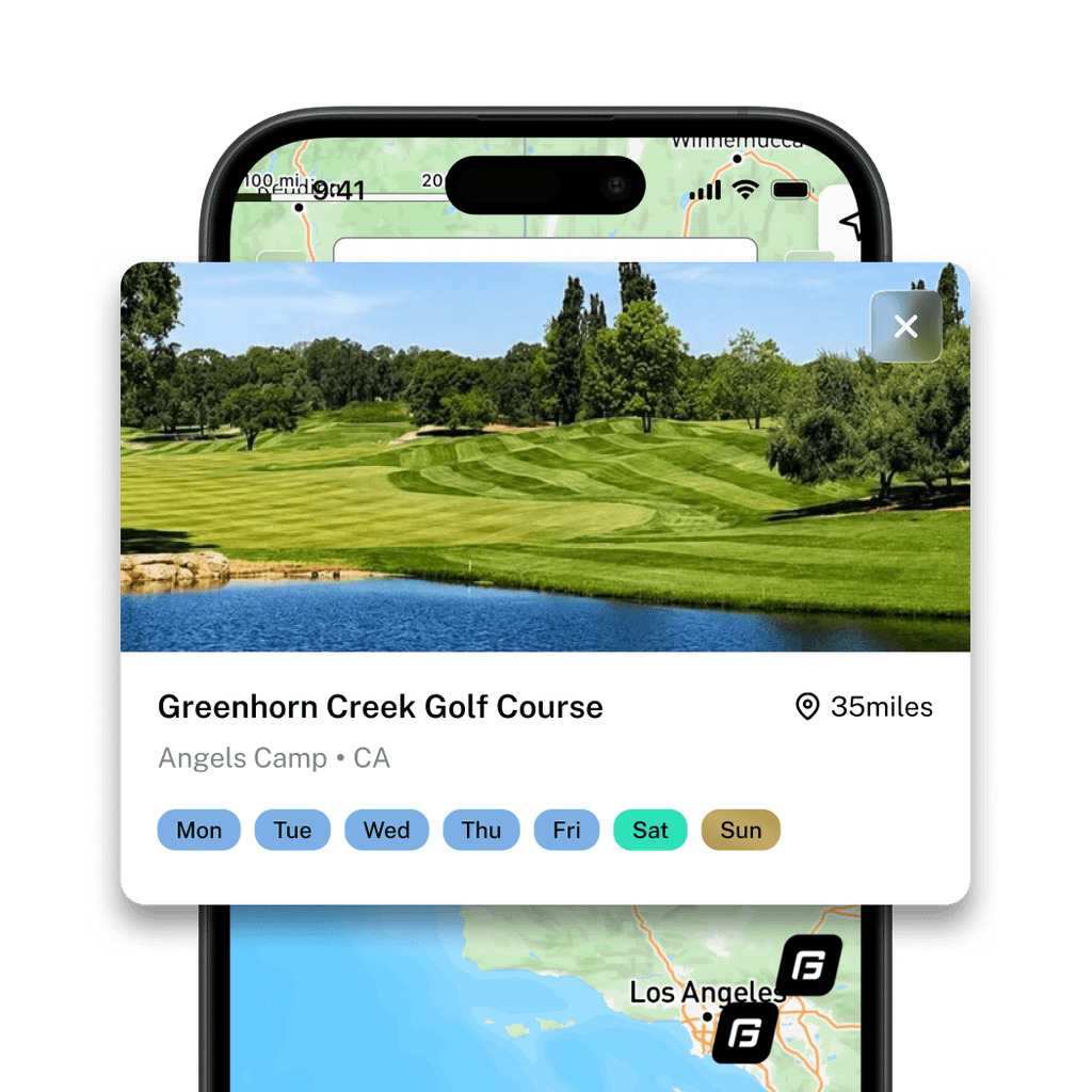Explore Courses β Future Golf app